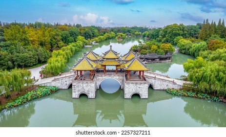 A scenic view of yangzhou city site