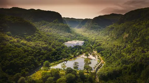 A scenic view of yaozhou_kiln_museum_scenic_area