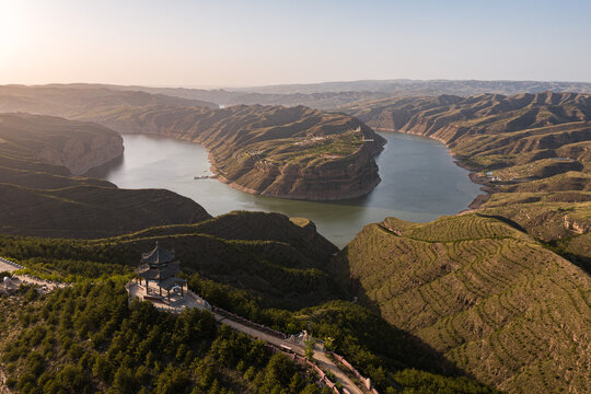 A scenic view of yellow_river_qiankun_bay_scenic_area