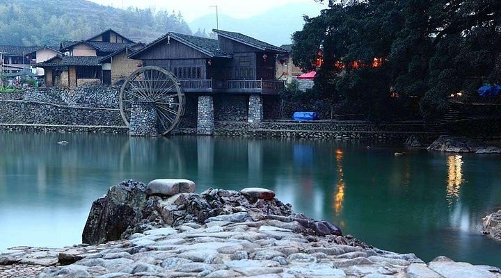 A scenic view of yunshuiyao ancient town
