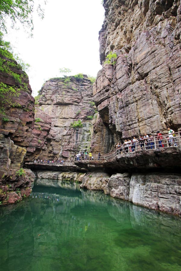 A scenic view of yuntai mountain scenic area