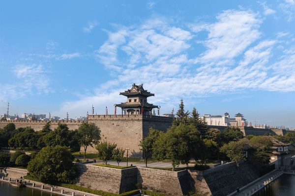 A scenic view of Yuxian Ancient City