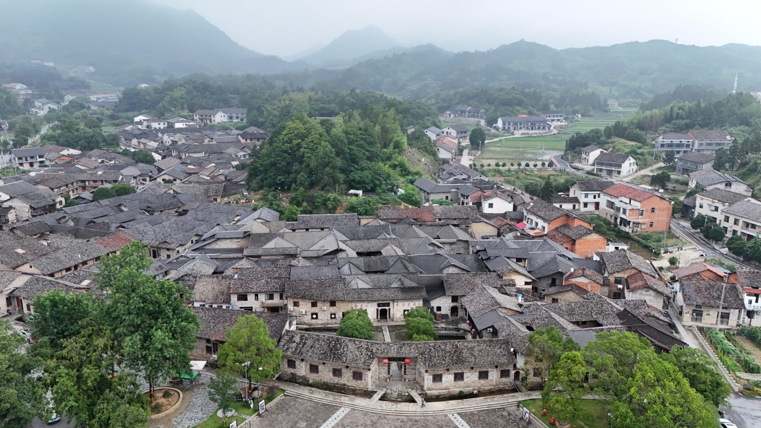 A scenic view of Zhangguying Village