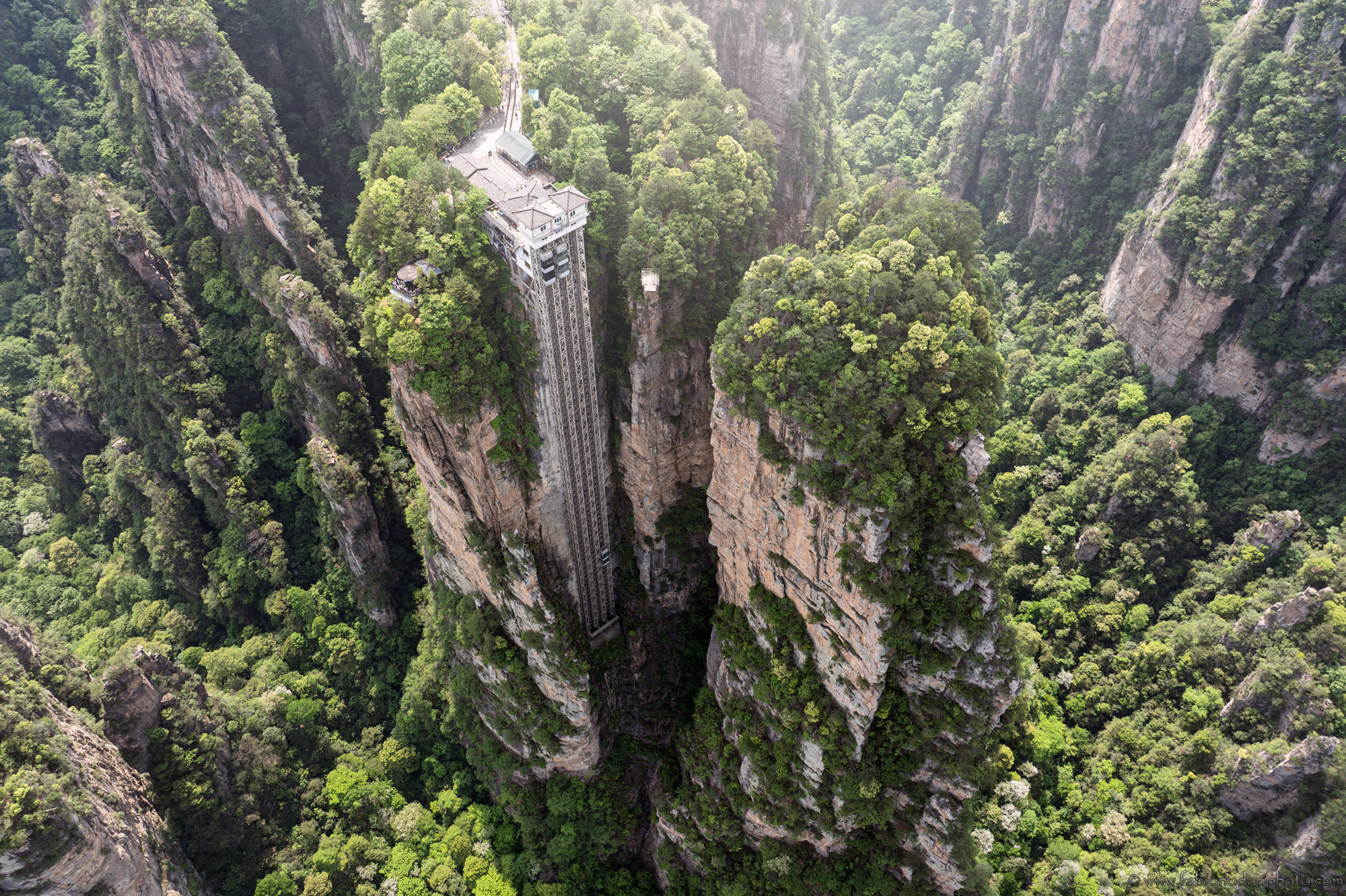 A scenic view of Zhangjiajie Wulingyuan