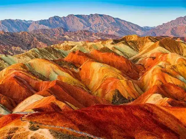 A scenic view of zhangye danxia national geopark