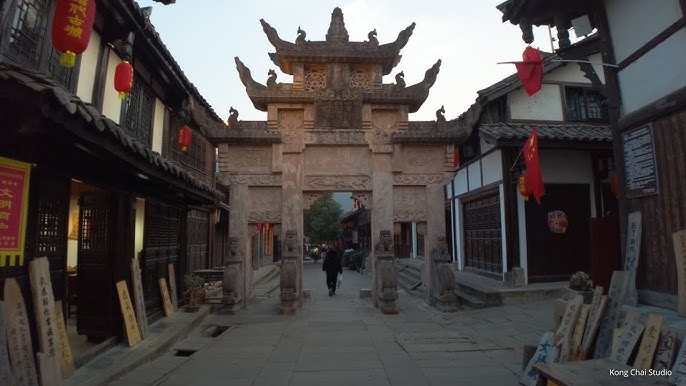 A scenic view of zhaohua ancient city