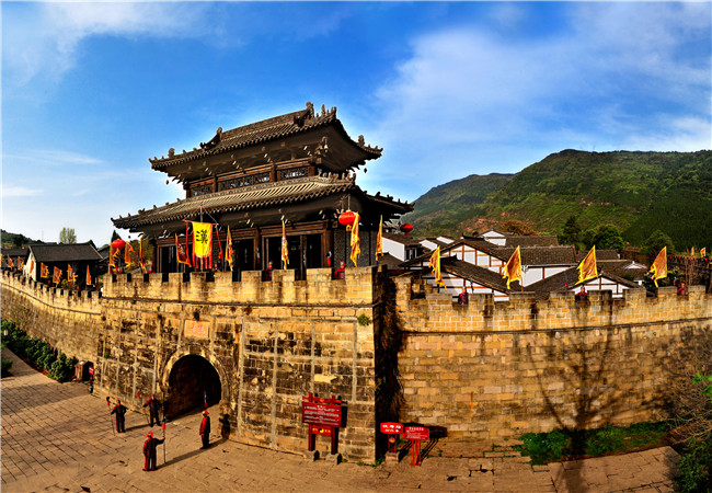 A scenic view of zhaohua ancient city
