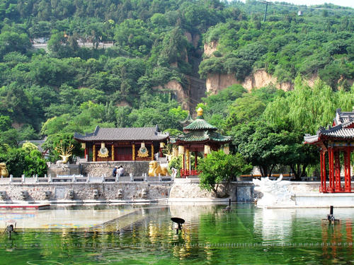 A scenic view of zhongnanshan_geological_park